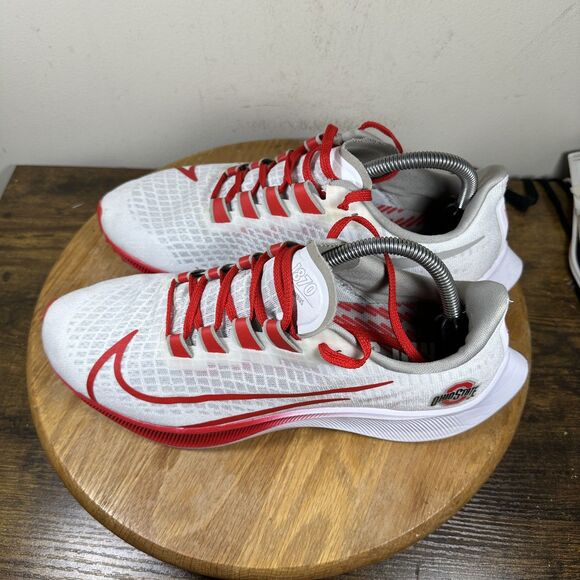 Nike Zoom Fly 3 Ohio State Shoes Mens 9.5 Red White CZ5385-100 Running Sneakers